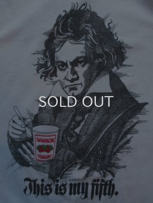 画像1: 80s ベートーベン ダノンヨーグルト Tシャツ