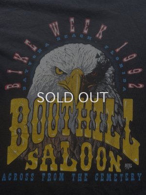 画像1: 90s BOOTHILL SALOON バイク イベント Tシャツ