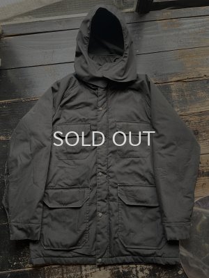 画像1: 80s woolrich USA製 黒 ボロ マウンテンパーカー