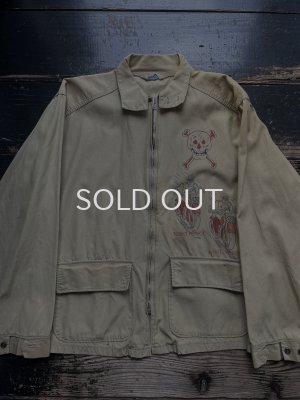 画像1: 1960s 転写紙 カスタム ジップジャケット