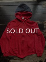 80s〜フード カスタム ボロ ジップパーカー