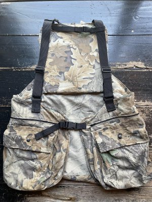 画像1: 90s USA全体 リアルツリー カモ柄 ハンティング ベスト