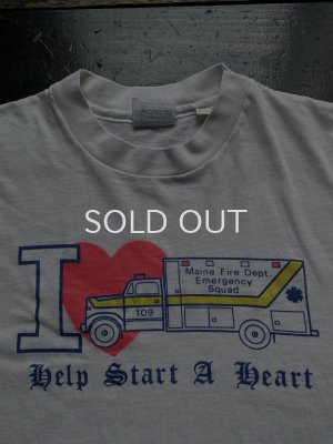 画像1: 80s 救急車 USA製 Tシャツ