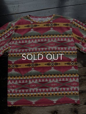 画像1: 90s ネイティブ柄 USA戦 Tシャツ