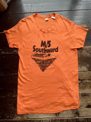 画像1: 70s Hanes 染み込みプリント Tシャツ