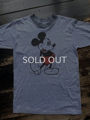 画像1: 80s ミッキーマウス リンガーTシャツ