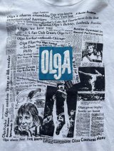 90s USA製 オルガ コルブト 新聞記事 プリント Tシャツ