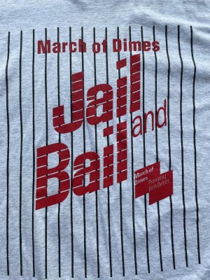 画像1: 90s March of dimes jail  and bail Tシャツ