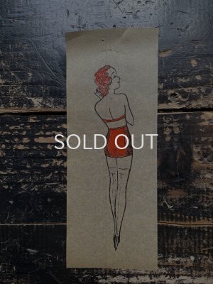 画像1: 1940〜1950s ピンナップガール 転写紙