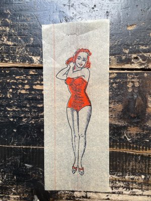画像1: 1940〜1950s セクシー ピンナップガール 転写紙