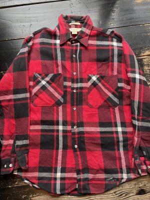 画像1: 90s USA製 ST JOHNS BAY BIGMAC ヘビーネルシャツ