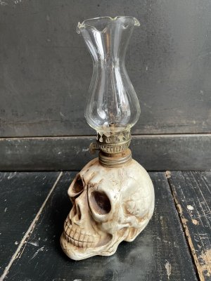 画像1: 1950s〜JAPAN製 スカル オイルランプ