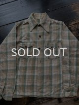 1950s リサイズ ボロ ヘビーネルシャツ