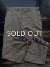 80s〜oshkosh 裏地ネル ワークパンツ