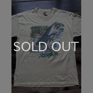 画像: 70〜80s フィッシング レトロプリント Tシャツ