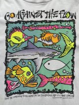 画像: 80s USA製 カラフル 魚 アート Tシャツ