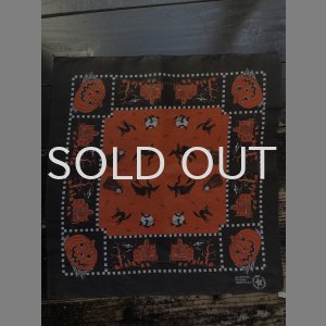 画像: 80s〜USA製 ハロウィン バンダナ