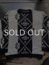 画像: 1980s USA戦 雪柄 アクリルニット