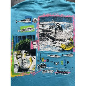 画像: 80〜90s USA製 発泡プリント サーフ Tシャツ
