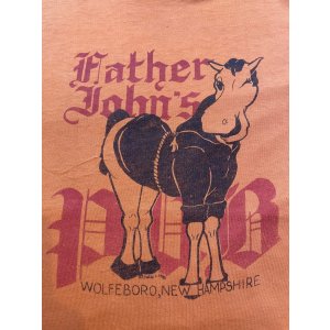 画像: 80s USA戦 色褪せ 牛 プリント ボロ Tシャツ