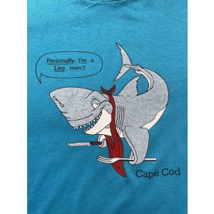 画像: 90s サメ ギャグ Tシャツ