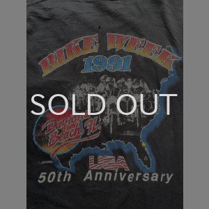 画像: 90s バイク ウィーク ポケット Tシャツ