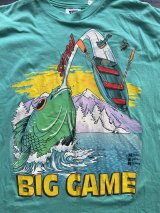 画像: 90s USA製 巨大 魚 ギャグ Tシャツ