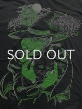 画像: 90〜2000s USA製 黒猫 魔女 Tシャツ