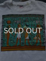 画像: 90s wildwood productions エジプト 壁画 Tシャツ
