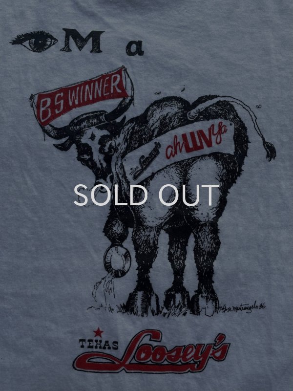 画像1: 80s TEXAS Loosey's Tシャツ