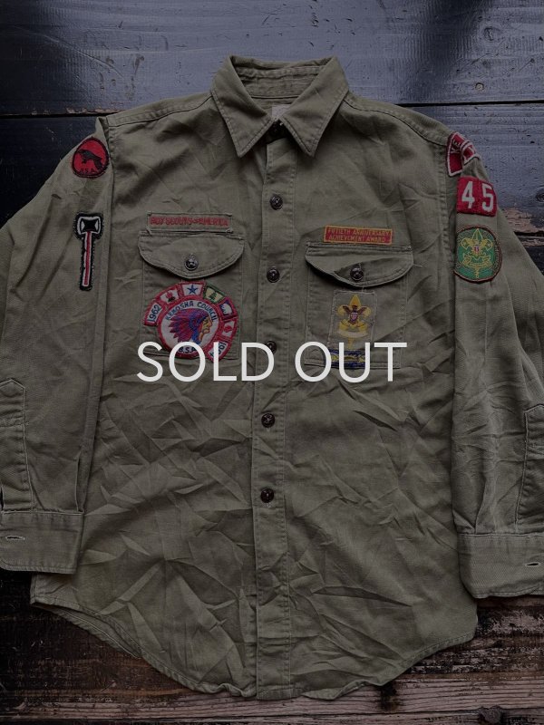 画像1: 1960s ボーイスカウト シャツ