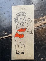 画像: 1940〜1950s 水着 女性 転写紙