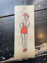画像: 1940s セクシー 女性 転写紙