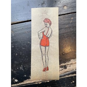 画像: 1940s セクシー 女性 転写紙