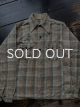 画像: 1950s リサイズ ボロ ヘビーネルシャツ