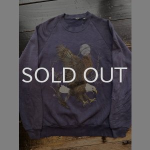 画像: 1990s イーグル プリント 色褪せ スウェット