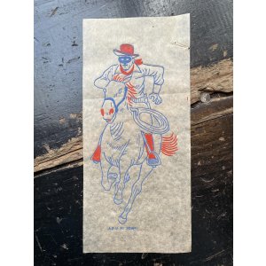 画像: 1950s ローンレンジャー 転写紙