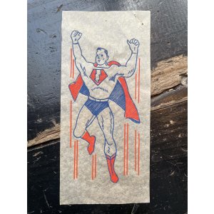 画像: 1950s キャプテンマーベル シャザム 転写紙