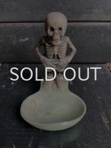 画像: 1940s〜日本製 バネ付き 骸骨 灰皿