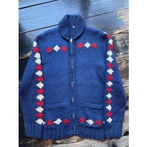 画像: 1960s〜ダイヤ柄 カウチン セーター