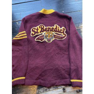 画像: 1950s〜タイガー シニールパッチ レタードカーディガン