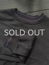 画像: 90s USA製 柄リブ アクリルスウェット