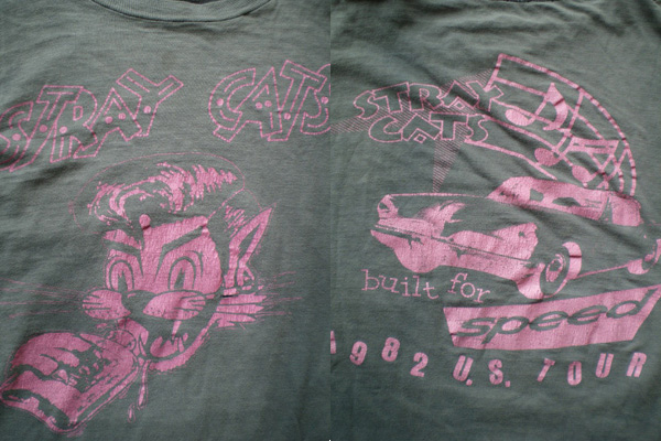 画像: 80S　STRAY CATS　ツアーTシャツ
