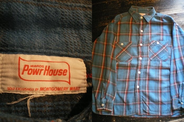激安POWR HOUSE 1960年代　激レア　ビンテージネルシャツ トップス