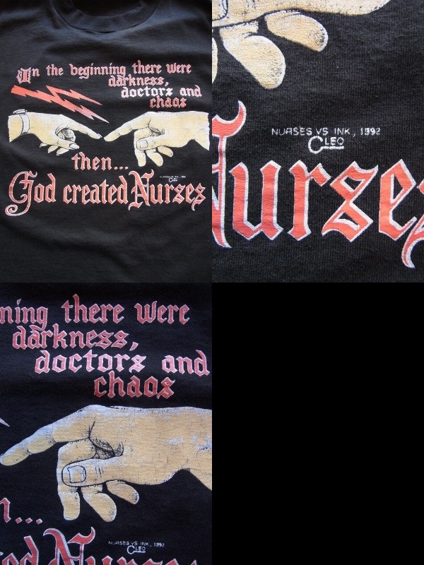 画像: 90S God created Nurses Tシャツ