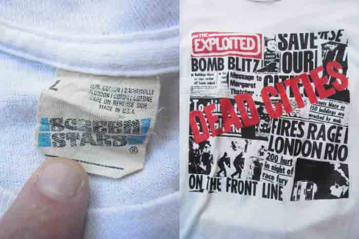 画像: 80S　THE EXPLOITED DEAD CITIES Tシャツ