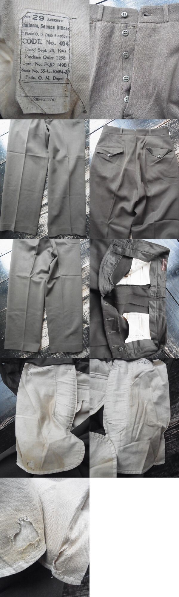 画像: 40s US ARMY OFFICER'S  TROUSERS