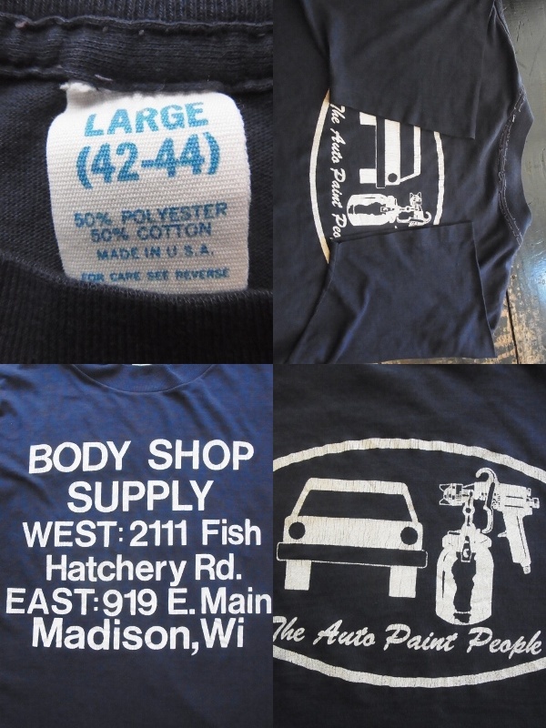 画像: 80s CAR BODY SHOP Tシャツ