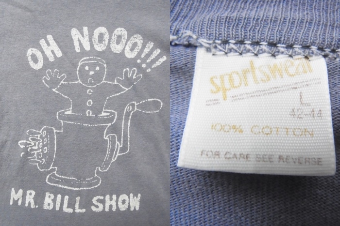 画像: 70s Mr Bill show Tシャツ