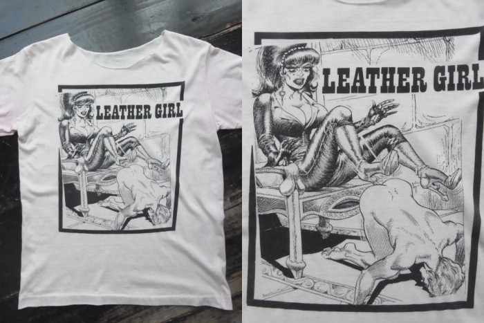 画像: 80〜90s Leather girl Tシャツ